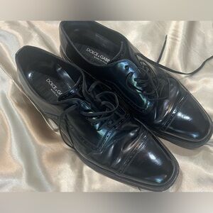 Dolce & Gabbana Black Oxford Shoes Sleek Formal Design